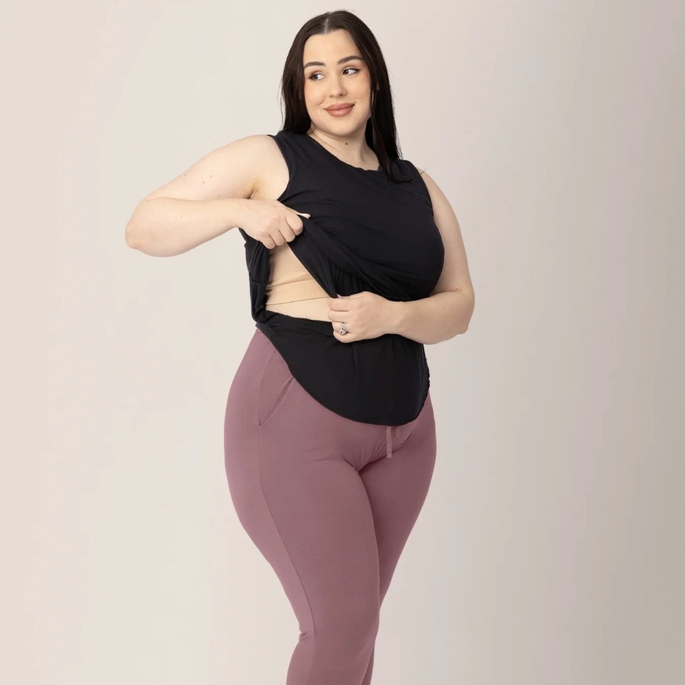 Bamboo Maternity & Nursing Tank | Black - XS